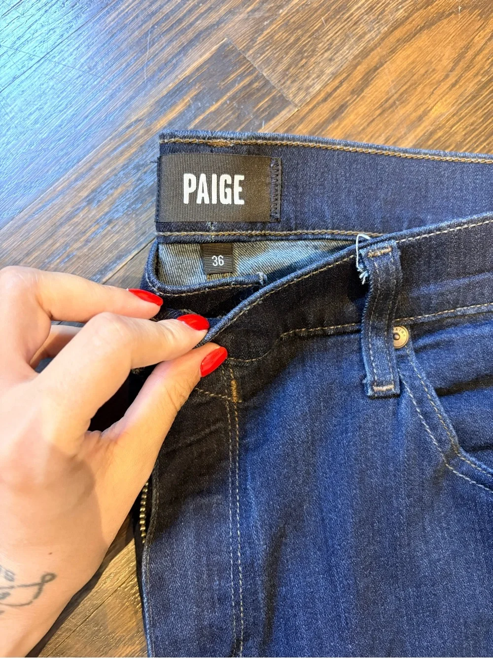 PAIGE “Federal” Straight Jeans - men’s 36 - “Inkwell” color